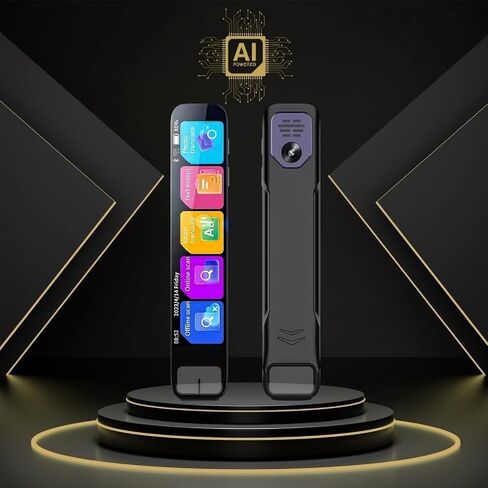, 2025 Upgrade Smart AI Scanning Pen, 0.5s Fast Identification, Instant AI Answers 99% Accuracy, Offline Translation, HD Touchsn, Reading Pen for Math in Saudi Arabia