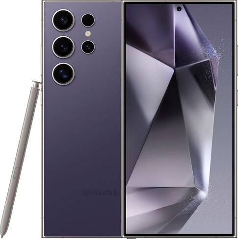 Samsung Galaxy S24 Ultra Dual SIM SM-S928B/DS SIM DUAL SIM/UK Model 12GB RAM 256 GB مصنع تخزين (Titanium Violet) in Saudi Arabia