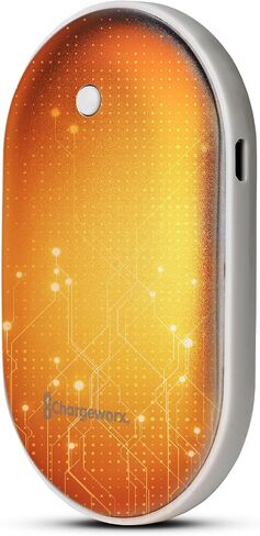 ChargeWorx قابلة لإعادة الشحن WARDER 5000MAH BANK POWER ، حرارة سريعة لمدة 5 ساعات ، منفذ USB صغير ، حجم الجيب المحمولة تدفئة اليد الكهربائية القابلة لإعادة الشحن ، للنساء لوازم التخييم في الهواء الطلق in Saudi Arabia
