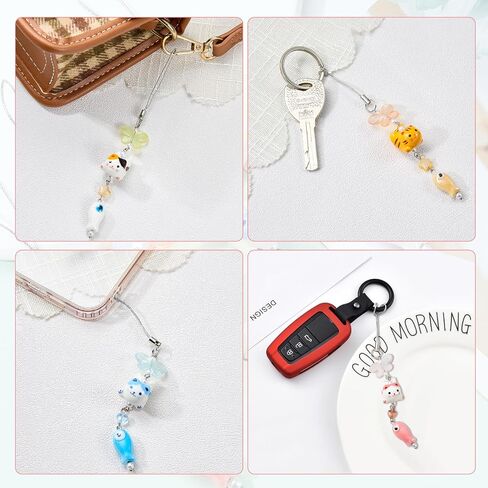 Ornaland Cat Phone Charm Cute Y2K Phone Charms Strap for Bag Purse Mobile Camera Decoration in Saudi Arabia