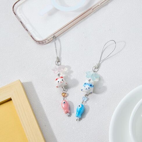 Ornaland Cat Phone Charm Cute Y2K Phone Charms Strap for Bag Purse Mobile Camera Decoration in Saudi Arabia