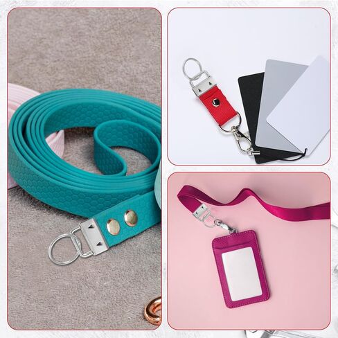 Keychain Hardware Set, 100Pcs Key Fob Hardware 1 Inch with Plier for Keychain And Wristlet Clamp Hardware Supplies in Saudi Arabia