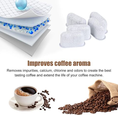3pcs Coffee Maker Filter Replacement, Activated Charcoal Water Filter Espresso Coffee Machine Cafe Maker Carbon for Delonghi Accessories Compatible with 7313285779 in Saudi Arabia