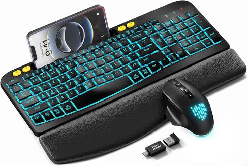 SABLUTE Wireless Keyboard and Mouse Ergonomic in Kuwait