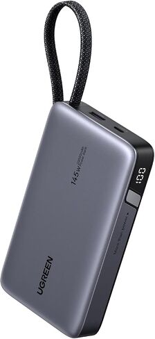 UGREEN Nexode Power Bank, 20000mAh 145W Laptop Portable Charger with Built-in USB-C Cable 72Wh Fast Charging Business Travel Battery Pack for MacBook Pro/Air/ipad/iPhone 17/Samsung S25/Dell/HP/Lenovo in Saudi Arabia