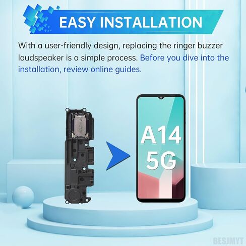 استبدال مكبر الصوت بصوت عالٍ مع قوس لـ Samsung Galaxy A14 5G Ringer Ringtone Module Response استبدال إصلاح صوتي واضح لـ Samsung A14 5G SM-A146U SM-A146U1 SM-A146UDS in Kuwait