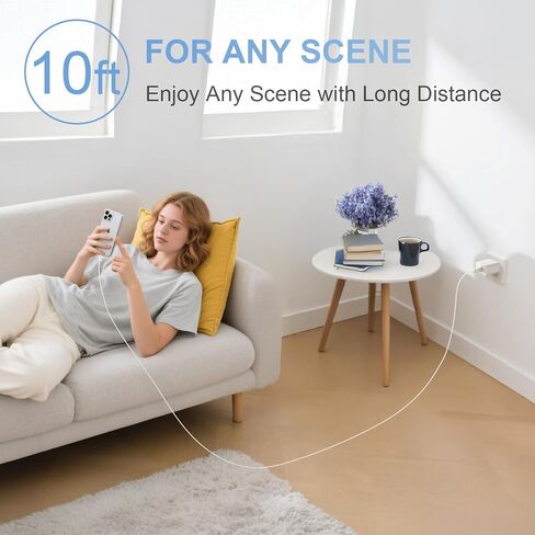 شاحن لشحن iPhone 17 16 Charger Fast Charging ، [UL Safety Certified] 20W USB C Blocks مع كابل من النوع C إلى C من النوع C إلى iPhone 16/16 Plus/16 Pro/16 Pro Max/iPhone 15/15 Pro/15 Pro Max ، 2 Pack in Saudi Arabia