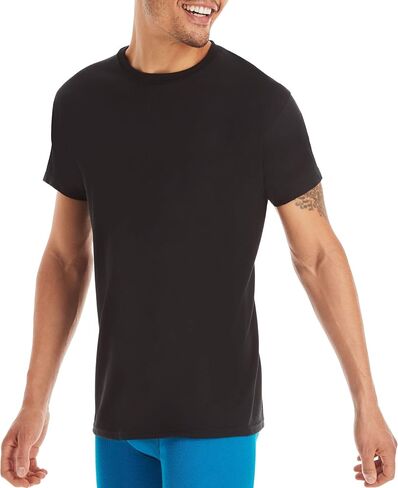 Hanes Ultimate Men's 4-Pack FreshIQ Crew Shirt in Kuwait