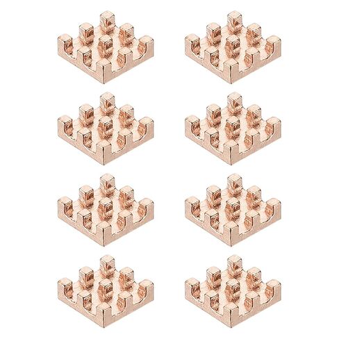 Patikil Copper Heatkink 6x6x6mm ، 8 PCS Coat Contaiatiator Chaiator for Raspberry Pi Chip Cpu Transistor Fet IC Amplifier in Kuwait
