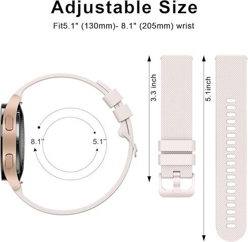 4 Pack Bands Compatible with Garmin Venu Sq/Venu Sq 2 / Venu 2 Plus, Soft Silicone Wristand Strap for Garmin Vivoactive 6 / Vivoactive 5 / Vivoactive 3 Watch Band Women Men in Saudi Arabia