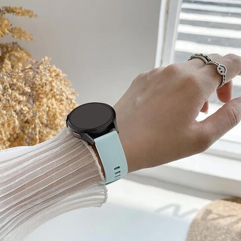 4 Pack Bands Compatible with Garmin Venu Sq/Venu Sq 2 / Venu 2 Plus, Soft Silicone Wristand Strap for Garmin Vivoactive 6 / Vivoactive 5 / Vivoactive 3 Watch Band Women Men in Saudi Arabia