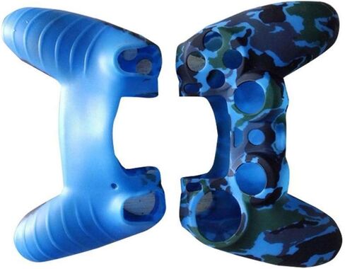 Besportble Silicone Game Grip Skin Rubber Cover Grip Grip Cover متوافقة مع وحدة التحكم PS4 (Camouflage Blue) in Saudi Arabia