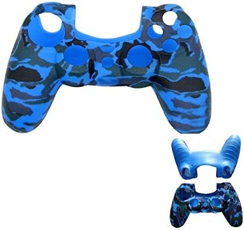 Besportble Silicone Game Grip Skin Rubber Cover Grip Grip Cover متوافقة مع وحدة التحكم PS4 (Camouflage Blue) in Saudi Arabia