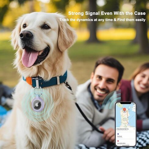 【4 حزمة】 لحامل Airtag مع سلسلة المفاتيح ، تغطية حلقة Airtags المقاومة للماء ، تتوافق مع إكسسوارات GPS Apple Air (Black+White+Blue+Red) in Saudi Arabia