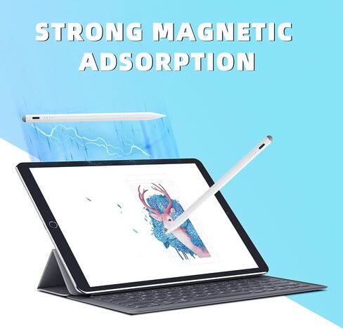 Pens Pen for iPad Pencil 11th A16/10th Gen ، 2Pack Active Ipad Pen Charing Fast Charing ، iPadpencil Pro لعام 2018-2025 ipad11 A16/10/9/8/7/6 ، ipadpro 13 "/11" /12.9/M4 ، iPadair 6/5/3 ، ipadmini 7 A17 PRO in Kuwait