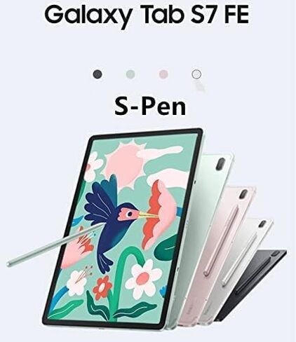F-Tech Galaxy Tab S7 Fe Pen Replace for Samsung Galaxy Tab S7 Fe 2021 Table Stylus S Pen Stylus (EJ-PT730) +Tips/Nibs (أسود) in Kuwait