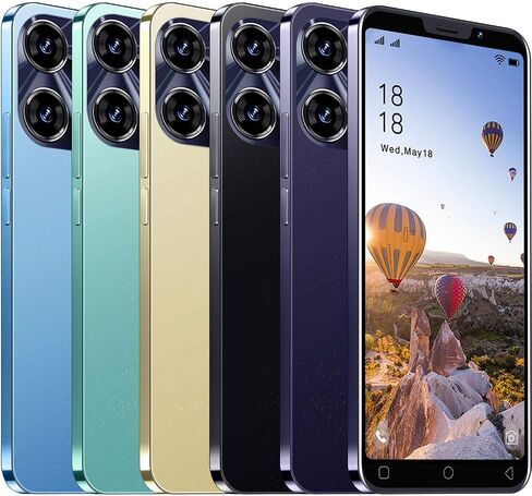 3G Mobile Phone, 5.0'' Screen, Android 9.0 OS,16GB ROM (SD to 128GB), Dual SIM Dual Cameras，Face ID Unlocked Cell Phones (Black) in Saudi Arabia