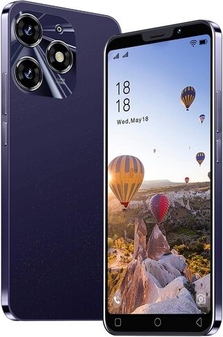3G Mobile Phone, 5.0'' Screen, Android 9.0 OS,16GB ROM (SD to 128GB), Dual SIM Dual Cameras，Face ID Unlocked Cell Phones (Black) in Saudi Arabia