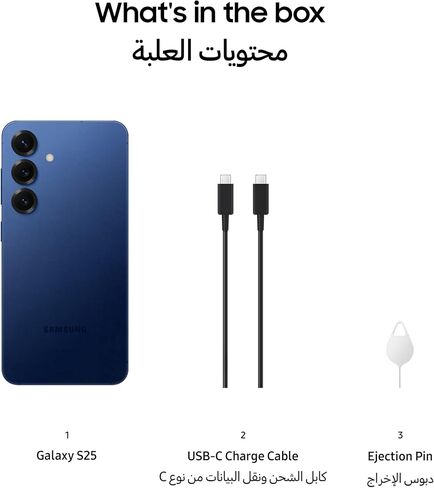Samsung Galaxy S25 5G SM -S931B/DS 256GB 12GB مصنع SIM DUAL SIM غير مؤمن GSM ، 6.2 "120 هرتز AMOLED شاشة ، 50 ميجابكسل كاميرات - الإصدار الدولي (البحرية) in Saudi Arabia
