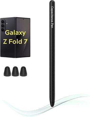 Stylus Pen Replacement for Galaxy Z Fold 7 5G Fold Edition Touch Pen, Compatible with Samsung GalaxyZ Fold7, Z Fold 6, Fold 5 S Pen (Black) in Kuwait