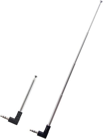 2pcs 3.5mm Telescopic FM Radio Attenna 4 أقسام متداخلة Mini FM Radio Hougerenna 9.76 Inch for AV Audio Video Home Theater Receiver Mobile Phone Radio Stereo in Kuwait