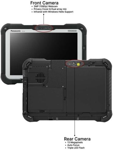 Panasonic Toughbook G2 MK3, Intel Core Ultra 5 vPro (12-core) up to 4.4GHz, 10.1" Glove Multi Touch + Digitizer, 16GB, 512GB Quick-Release SSD, Wi-Fi 6E, Infrared Webcam, 13MP Rear Camera, Win 11 Pro in Saudi Arabia