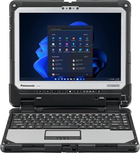 Panasonic Toughbook CF-33, Rugged 2-in-1, Core i5-7300U up to 3.5GHz, 12" QHD Touchscreen, 8GB RAM, 256GB SSD, 4G LTE, Dedicated GPS, Barcode Reader, Premium Keyboard, Win 11 Pro (Renewed) in Saudi Arabia