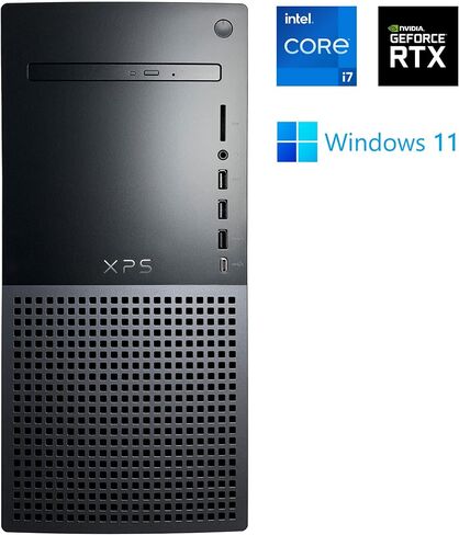 Dell XPS 8950 كمبيوتر سطح المكتب-12th Gen Intel Core I7-12700 حتى 4.9 جيجاهرتز وحدة المعالجة المركزية ، RAM 16GB RAM ، 512GB NVME SSD ، GEFORCE RTX 3060TI 8GB GPU ، Killer Wi-Fi 6 ، DVD Burner ، Windows 11 Home ( in Saudi Arabia