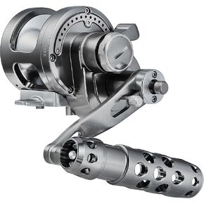 Slow Pitch Jigging Reel, 2-Speed Lever Drag, 14kg/30lbs, Gear Ratio 4.5:1 or 2.1:1, Right-Handed, Saltwater Fishing, Trolling Big Game Conventional Reel, CNC Machined Aluminum in Kuwait