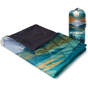 Waterproof Stadium Blanket, Fleece Camping Blanket Wearable Soft Warm Camp Blanket for Outdoor Camping, Picnic, Stadium, Sports, Beach, Car in Kuwait