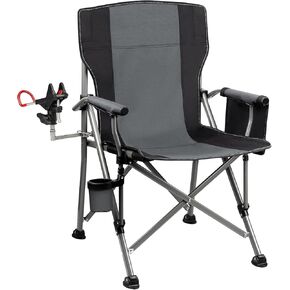 كرسي الصيد مع حامل قضيب قابل للتعديل بزاوية 360 درجة ، وكراسي صيد الجليد القابلة للطي للبالغين ، وكرسي تخييم محمول مع حامل كأس الجيب الجانبي لحديقة الرياضة في الهواء الطلق شاطئ النزهة in Kuwait