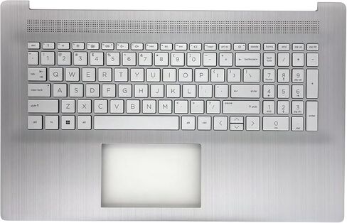 Replacement Upper Case Palmrest Top Cover Keyboard for HP 17-CN2 17-CP2 17T-CN000 17T-CN300 17T-CN400 17Z-CP000 17Z-CP100 17Z-CP300 Series Laptop M50458-001 (Without Backlit) in Saudi Arabia