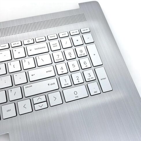 Replacement Upper Case Palmrest Top Cover Keyboard for HP 17-CN2 17-CP2 17T-CN000 17T-CN300 17T-CN400 17Z-CP000 17Z-CP100 17Z-CP300 Series Laptop M50458-001 (Without Backlit) in Saudi Arabia