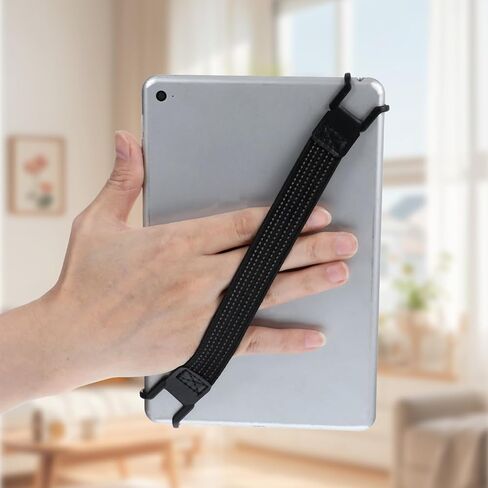 2pcs Mobile Phone Security Hand Strap Holder 7.8''-13'' Security Hand Grip Phone Accessory High-Elasticity Bands for Tablet PC One-Handed Operation No Dropping Strap Universal Elastic Bundle Grip Belt in Saudi Arabia