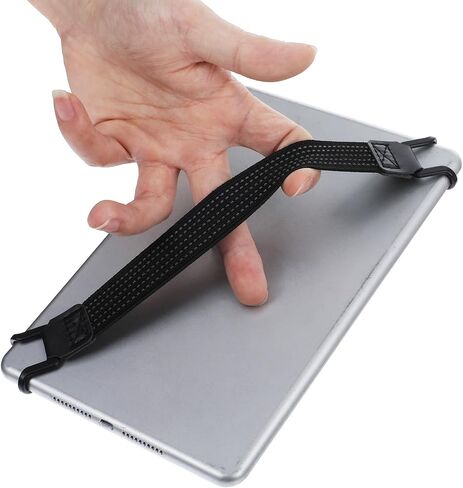 2pcs Mobile Phone Security Hand Strap Holder 7.8''-13'' Security Hand Grip Phone Accessory High-Elasticity Bands for Tablet PC One-Handed Operation No Dropping Strap Universal Elastic Bundle Grip Belt in Saudi Arabia