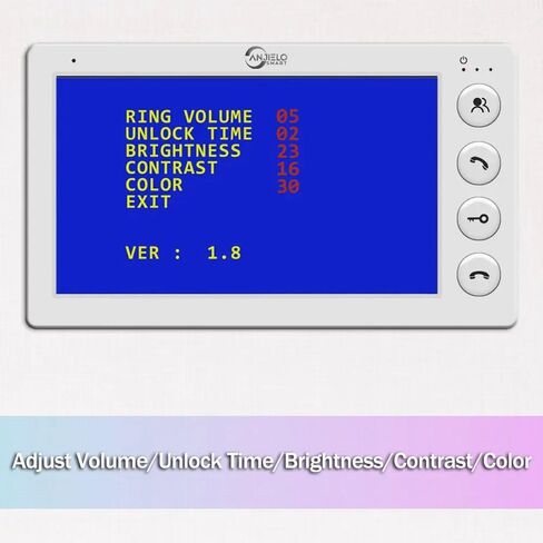 Video Apartment Intercom System,6 Units 7 inch Monitor Wired Video Door Phone Kit,Indoor Outdoor Video Doorbell,ID Keyfobs Unlock,2 Way Audio,6-Screen for Home Apartment (1 Doorbell+12 Monitor) in Kuwait