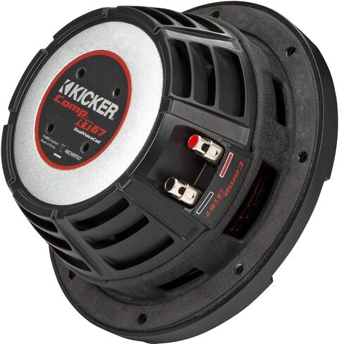 KICKER 48CWRT674 CompRT 6.75" Subwoofer, DVC, 4-ohm - Includes Speaker Wire in Saudi Arabia