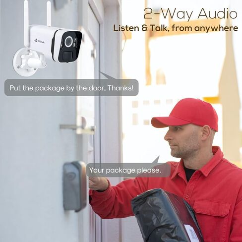 Kittyhok Solar Home Security Camera ، 4pcs 2k ultra Solar Cameras Wireless Outdoor ، الكشف البشري الذكي ، الأضواء ، Forever Power ، 10ch NVR ، 60 يومًا تخزينًا محليًا ، 0 رسوم شهرية in Saudi Arabia