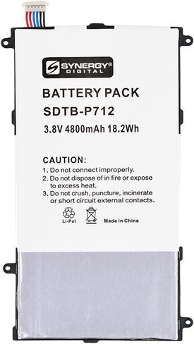 Synergy Digital Tablet Batteries, Compatible with Samsung T4800E Tablet Batteries (Li-Pol, 3.8V, 4800 mAh), Set of 4 in Saudi Arabia