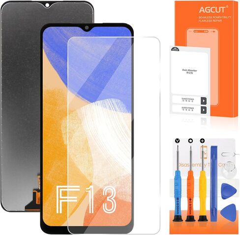 لاستبدال شاشة Samsung Galaxy F13 لـ Samsung F13 LCD Display SM-E135F SM-E135F/DS LCD Digitizer Touch Screen Assembly Part مع أدوات in Kuwait