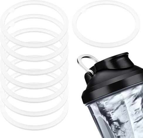 8PCS Gasket Replacement for VOLTRX Electric Protein Shaker Bottle 24oz, Silicone Water Bottle Sealing Ring Gaskets Seal Accessories Leak-Proof,Replacement Seal Part for Spout Lid BPA-Free in Saudi Arabia