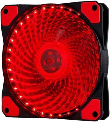 Mute 12cm 33 LEDs RGB Light Cooling Fan Heatsink for Computer PC Case Computer Cooling Fan(C) in Saudi Arabia