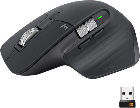 Logitech MX Master 3 Advanced Wireless Mouse - Graphite (Renewed) in Saudi Arabia
