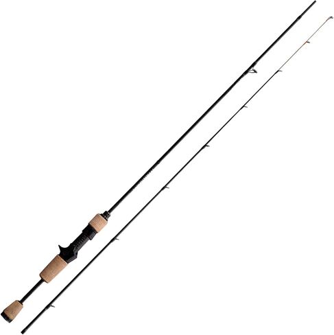 Purelure Titanium-T Ultralight Fishing قضيب الغزل والصب لسمك سمك السلمون المرقط ، وقضيب BFS من ألياف الكربون 2PCs ، و Titanium Tip & Guides ، ومقبض Cork ، و 5-6 قدم قضيب Xul ، وعمل سريع/معتدل in Kuwait