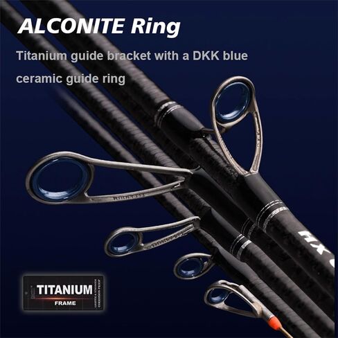 Purelure Titanium-T Ultralight Fishing قضيب الغزل والصب لسمك سمك السلمون المرقط ، وقضيب BFS من ألياف الكربون 2PCs ، و Titanium Tip & Guides ، ومقبض Cork ، و 5-6 قدم قضيب Xul ، وعمل سريع/معتدل in Kuwait