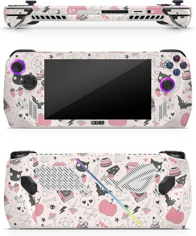 Zoomhitskins متوافق مع ASUS Ally Rog X (2024) الجلد ، السحرية الهالوين الخنصر الأسود Cat Magic Kawaii ، ملصق فينيل 3M متين ، مصنوع في الولايات المتحدة الأمريكية in Kuwait