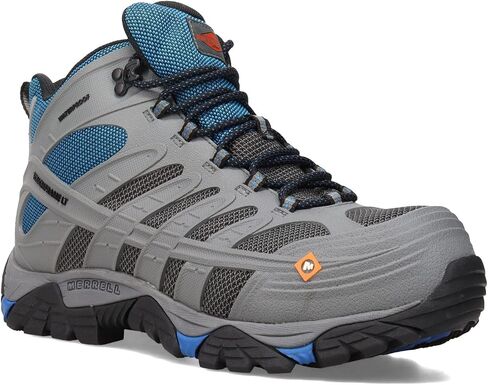 Merrell Men's Moab Velocity Tactical Mid Carbon-Fiber (CF) Composite Safety Toe Waterproof Breathable Oil-and Slip-Resistant Work Boots with Eva Midsole in Saudi Arabia