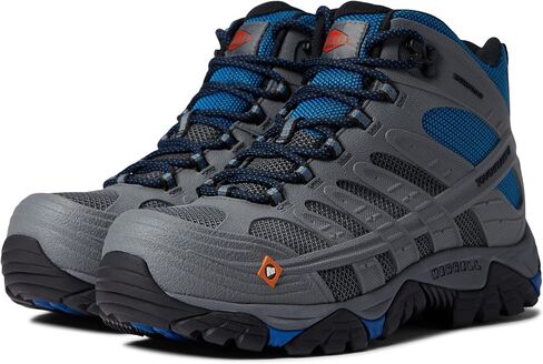 Merrell Men's Moab Velocity Tactical Mid Carbon-Fiber (CF) Composite Safety Toe Waterproof Breathable Oil-and Slip-Resistant Work Boots with Eva Midsole in Saudi Arabia