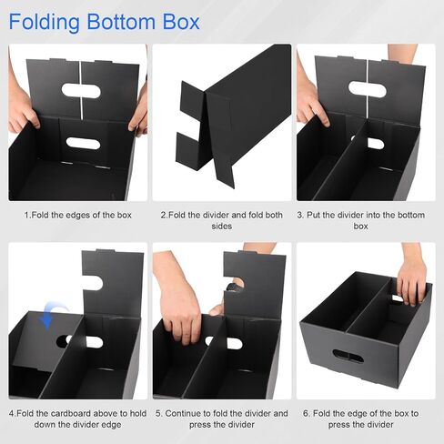 AOBOPLE CD Storage Boxes,5 Pack 2 Compartment CD Case Storage,Cardboard CD Case Holder with PVC Window Lid,Holds 60 CDs in Full Jewel Cases,120 CDs in Slim Cases and 330 Discs in CD Sleeves in Kuwait