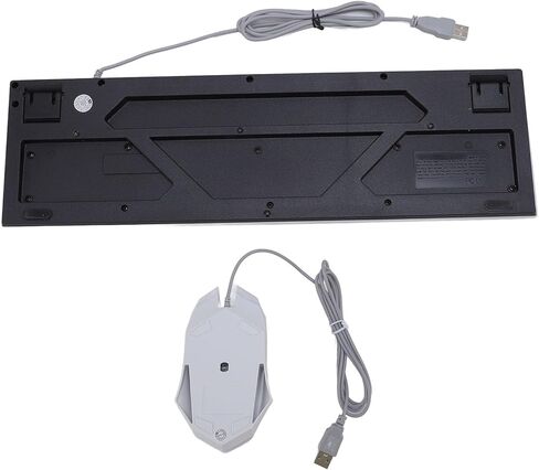 ASIXXSIX Matewriter Style Mechanical Gaming Keyboard ، Lacklit 1600DPI Retro Punk Ceycaps ، USB Catewriter Keyboard و Mouse Combo for PC Laptop Gamerr (D500 Black) in Kuwait